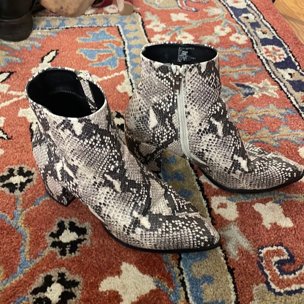 Madden Girl Snakeskin Booties